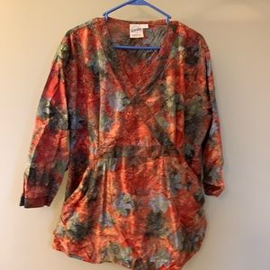 3/4 sleeve length scrub top